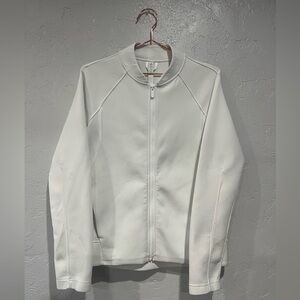 Lululemon White Zip Up Jacket 6